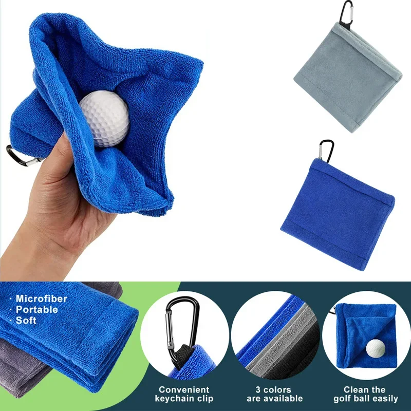 Golf Towel Waffle - 마이크로화이버 골프공 및 클럽 청소 타월