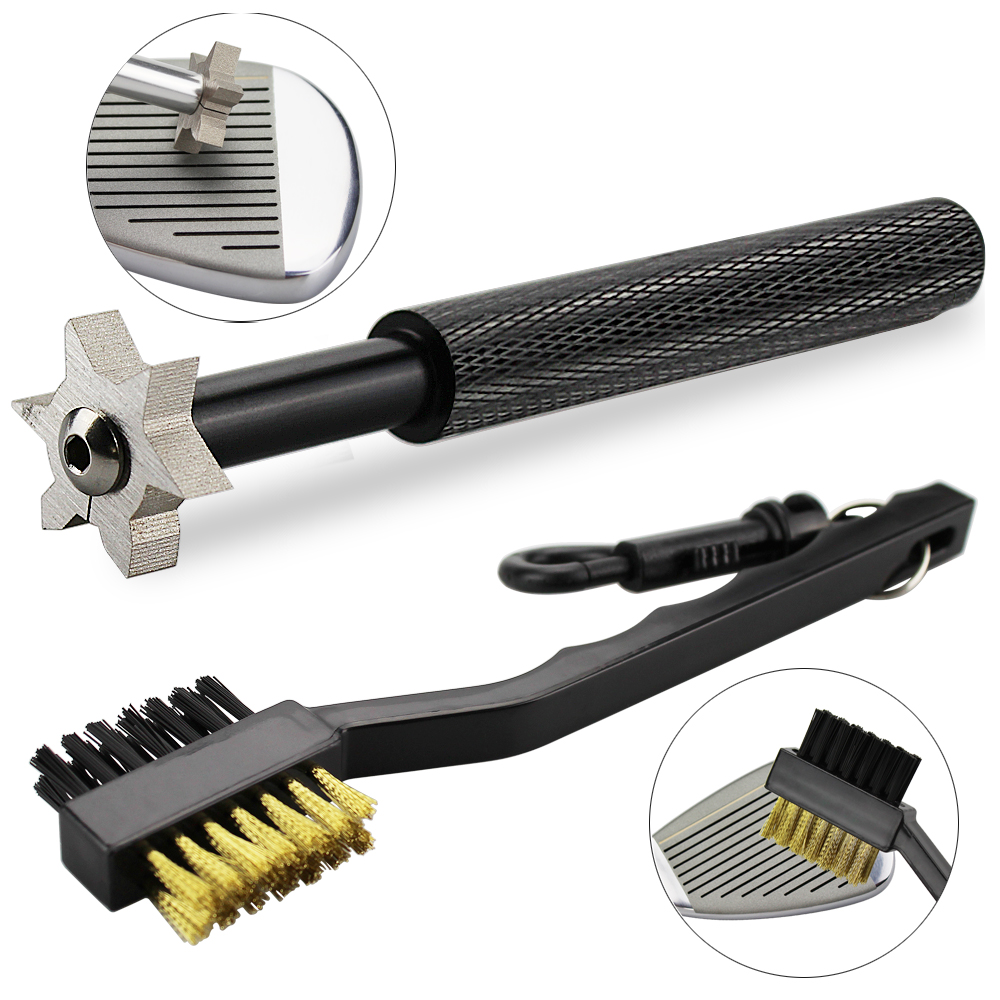 2개 세트 골프 클럽 브러시 골프 클럽 샤프너 그루빙  - Golf Equipment Indoor 리뷰 및 가격